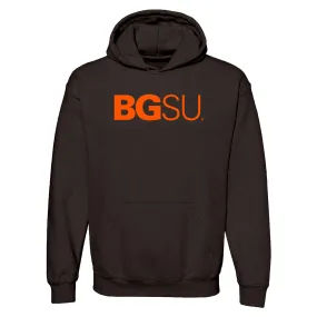 BGSU Bowling Green State University Falcons Institutional Logo Hoodie - Dark Chocolate