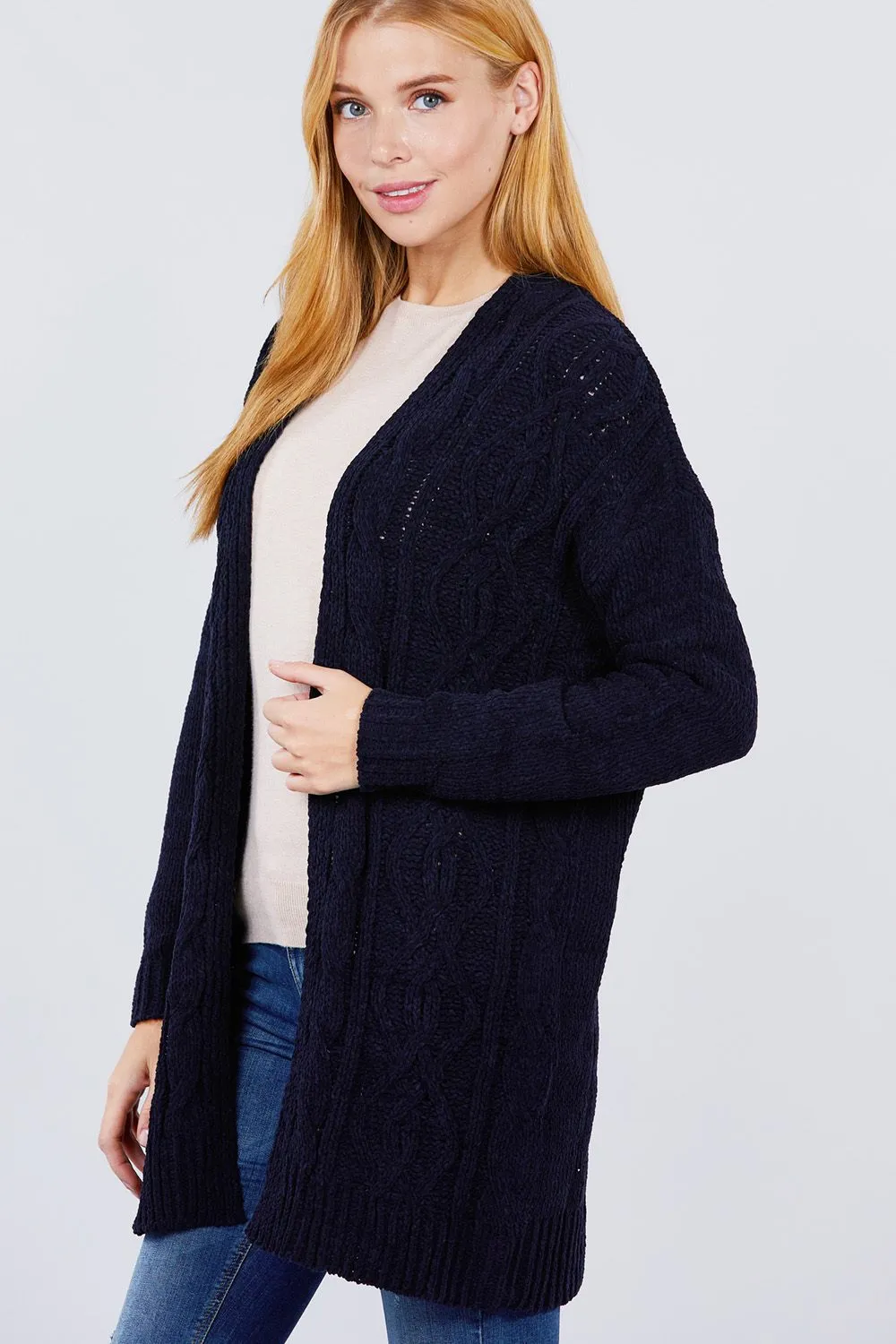 Chenille Sweater Cardigan