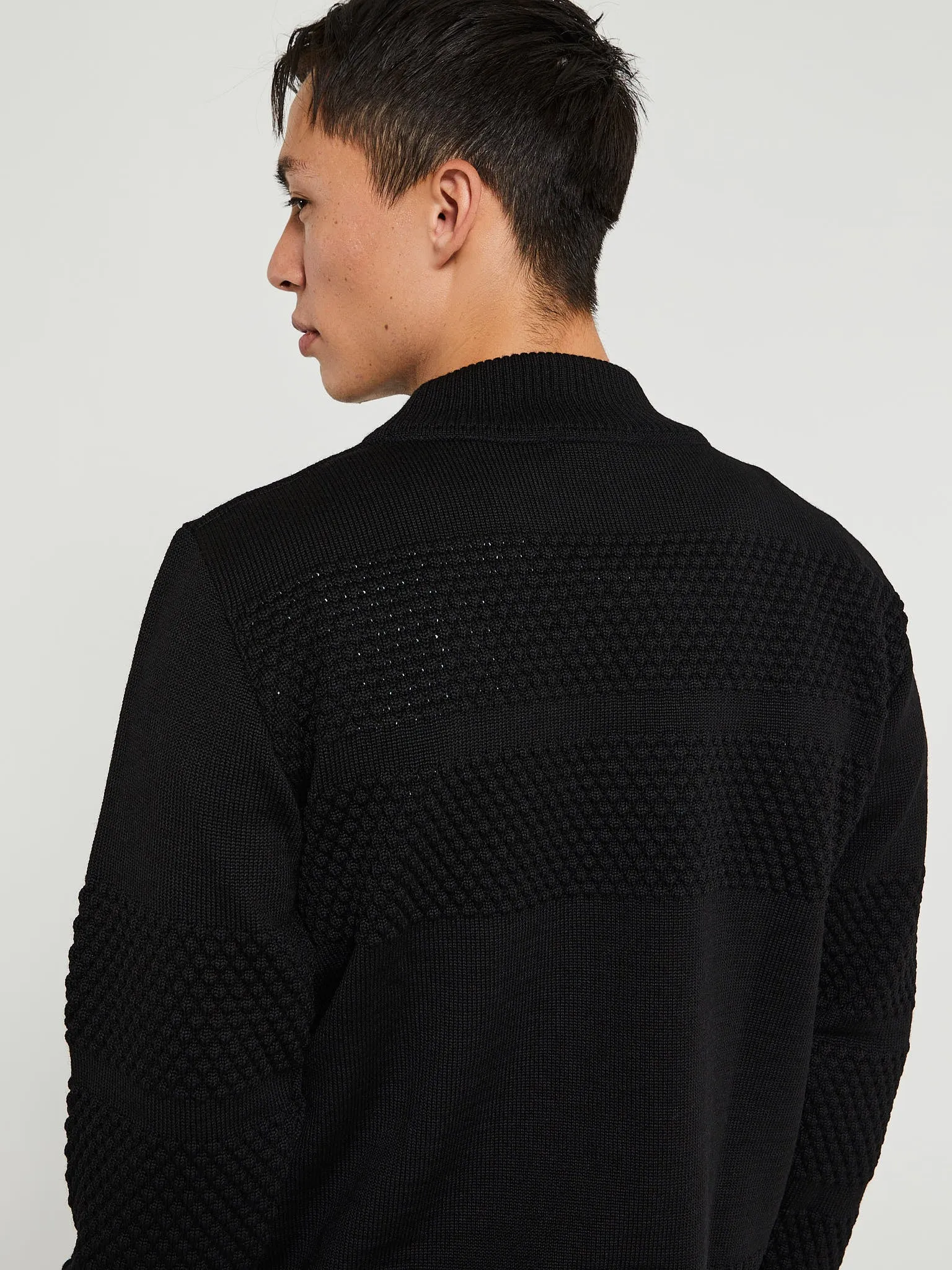 Fisherman II Sweater in Black Void