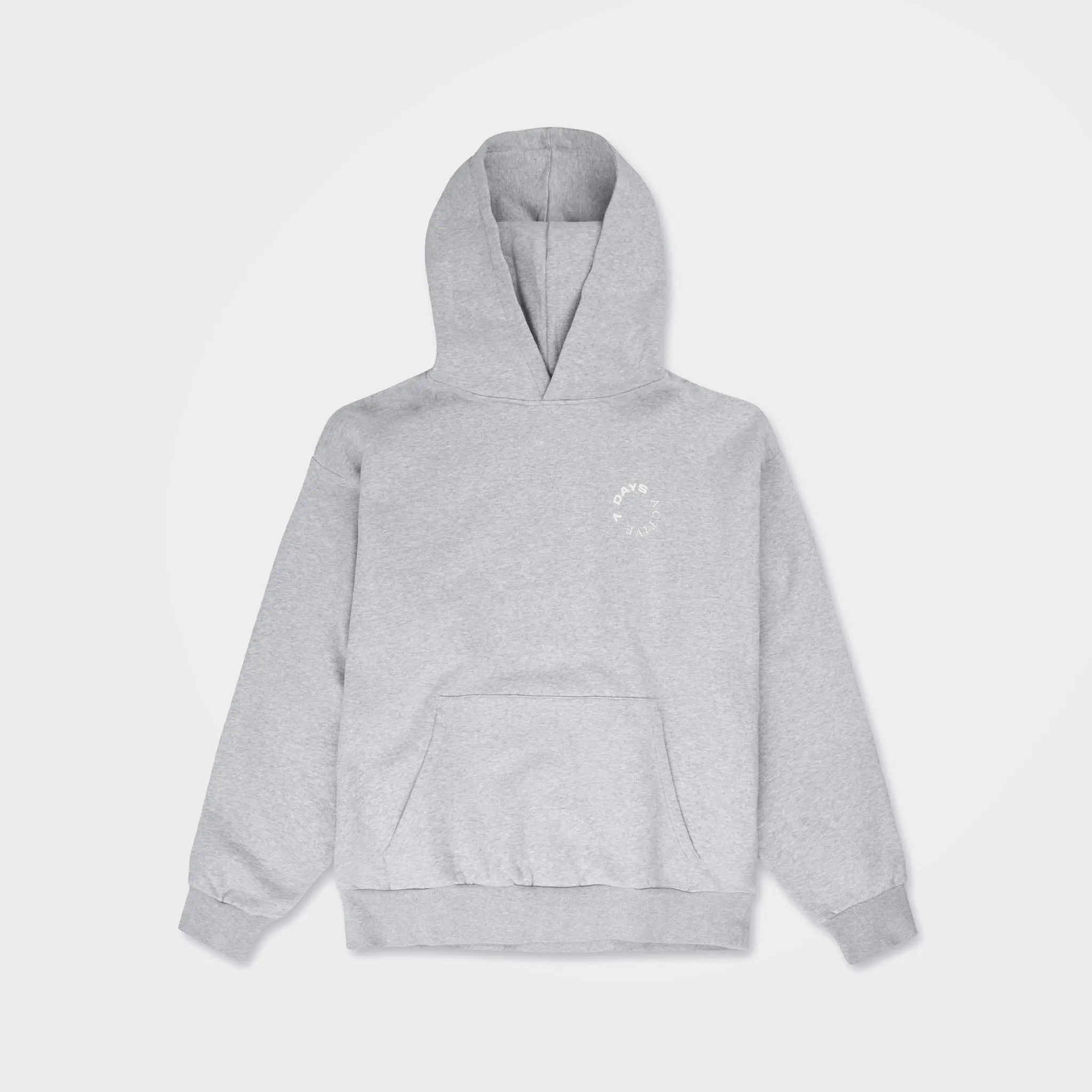 Heather Grey Organic Cotton Hoodie by 7Days Active