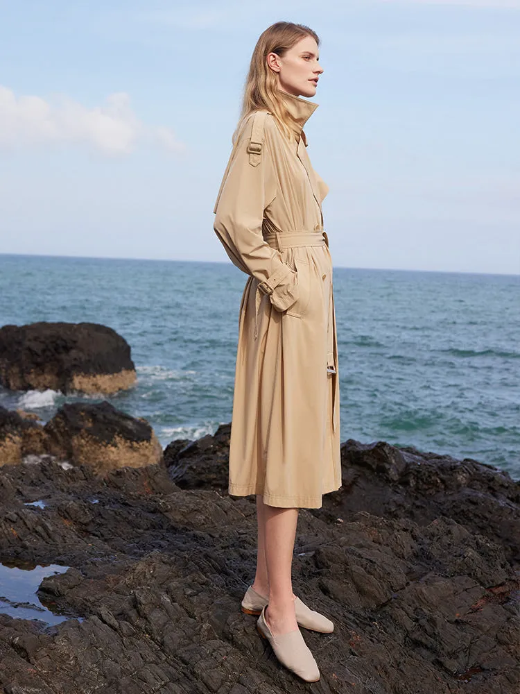 Lightweight Trench Coat With Belt