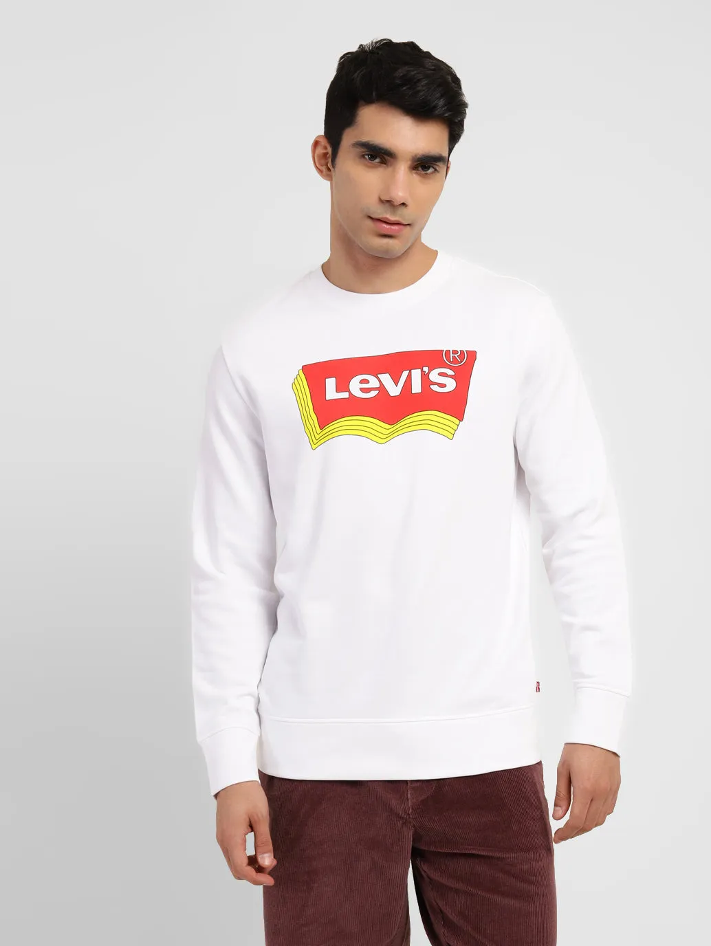 Men's Brand Logo Crew Neck Sweatshirt