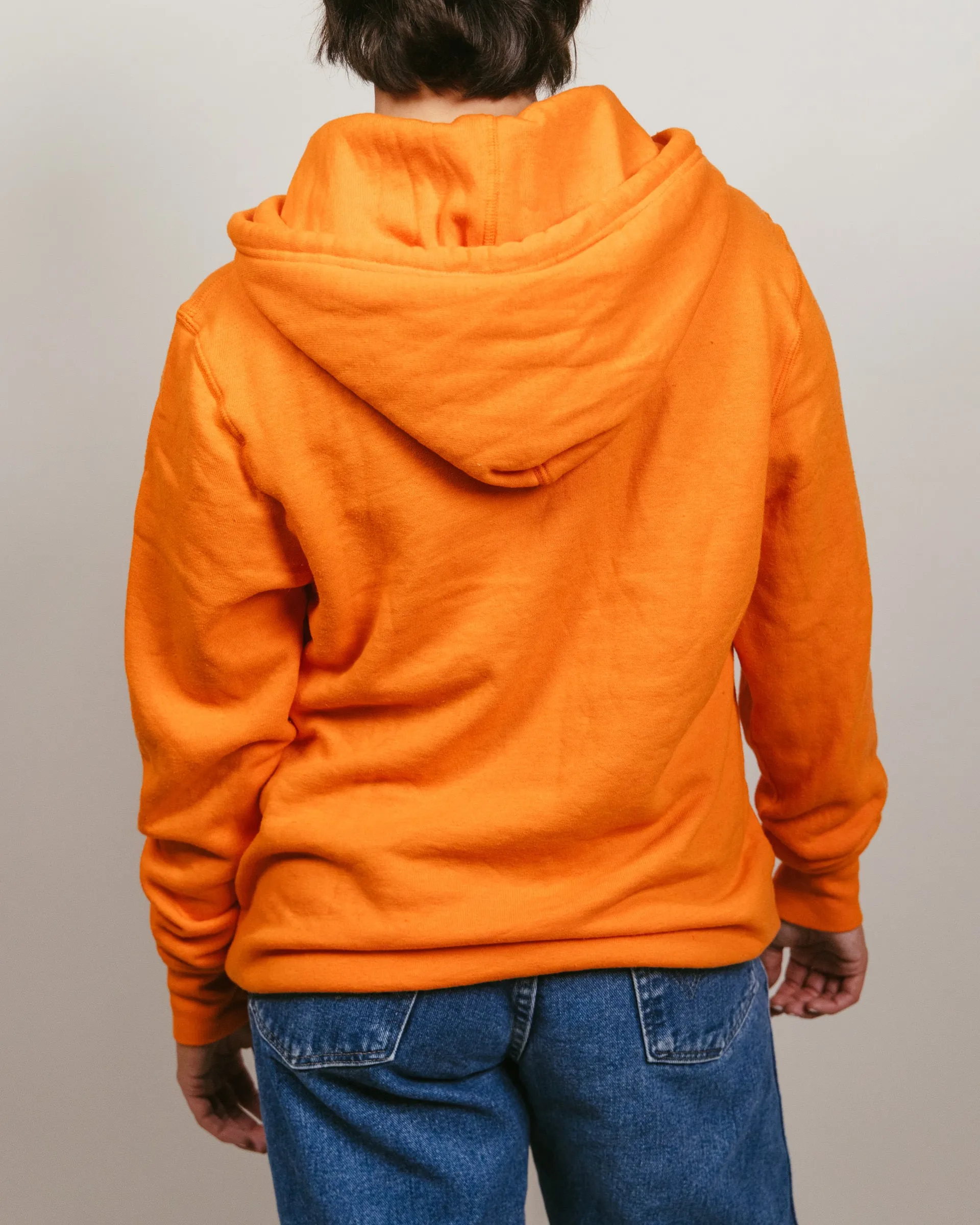 Vibrant Orange Hoodie with Oklahoma State Cowboys Banner Block Design