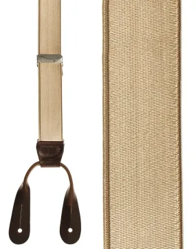 "French Satin" Khaki Suspenders