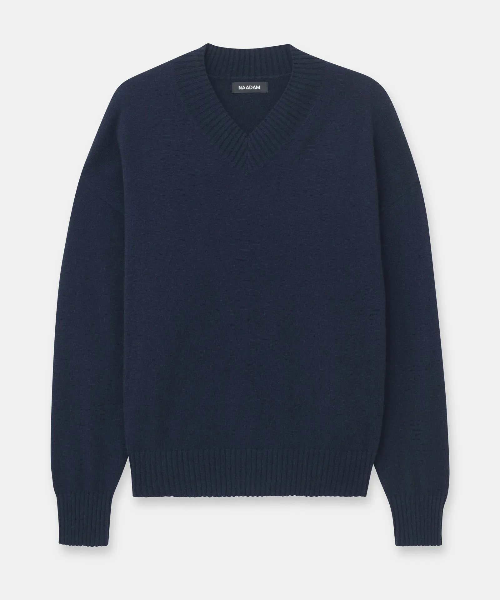 Signature Cashmere Boyfriend V-Neck Sweater