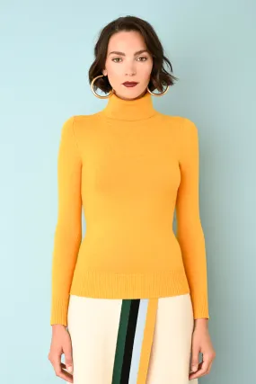 Solero Yellow EcoMerino Long Sleeve Turtleneck