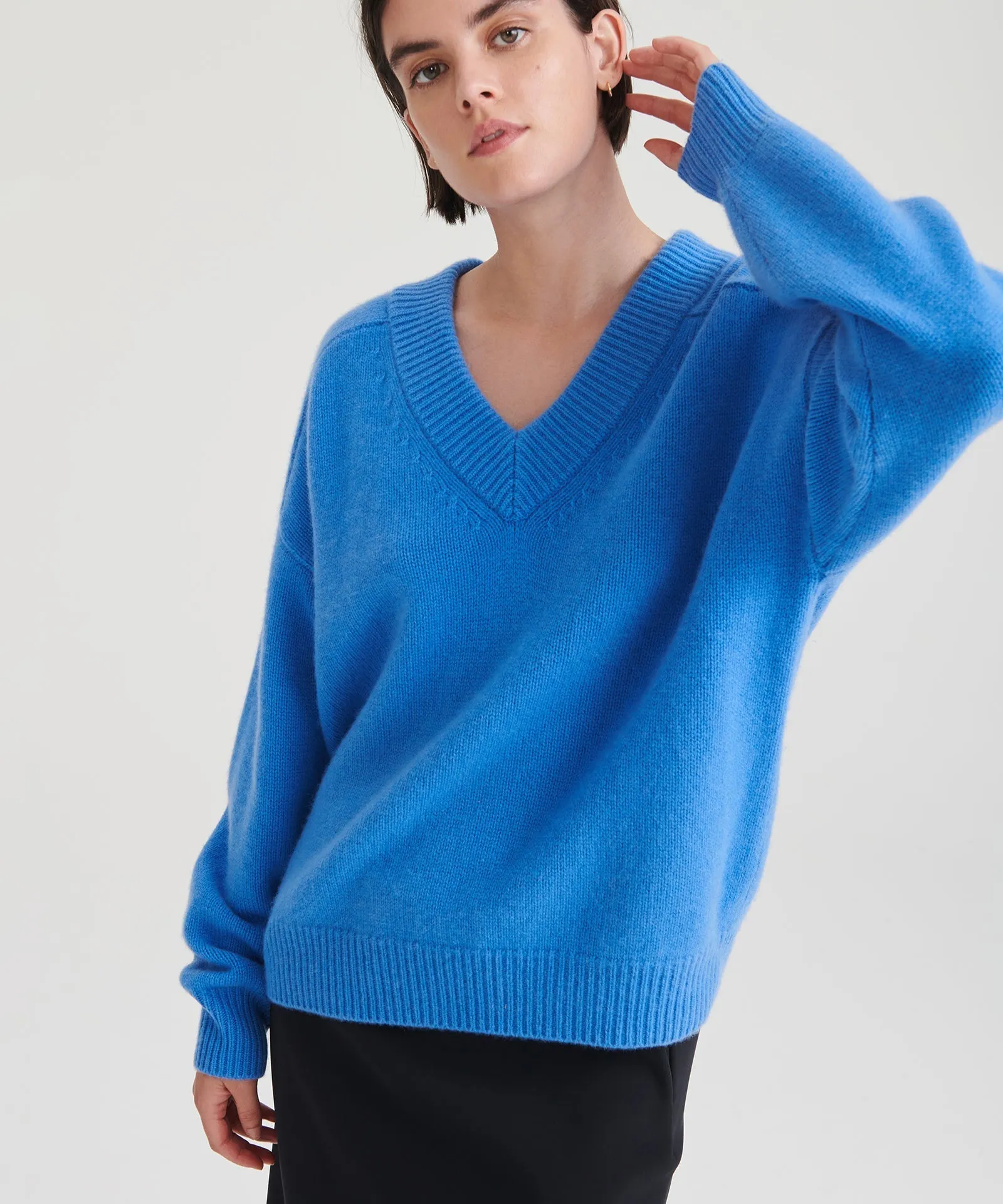 Super Luxe Cashmere V-Neck Sweater