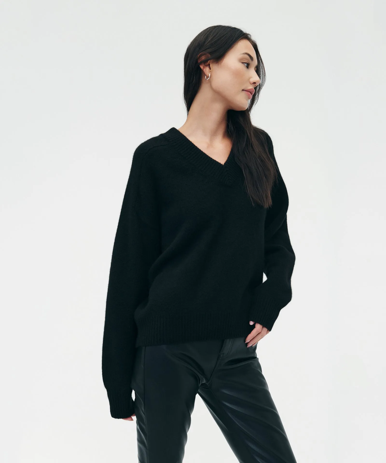 Super Luxe Cashmere V-Neck Sweater