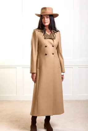 Trench Coat – Camel Melton Wool - 25% OFF